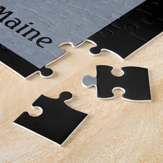 Puzzle w/Box du port 11x14 de Boothbay de "bord de (Côté)