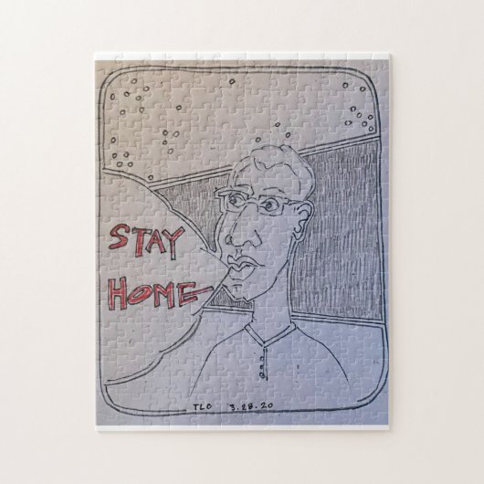 Puzzle w/Originele kunst & boodschap van Tony Cimi Legpuzzel (Verticaal)