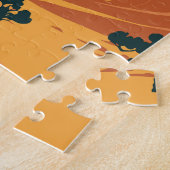 Puzzle Wadi Rum Jordan Travel Art Vintage (Côté)