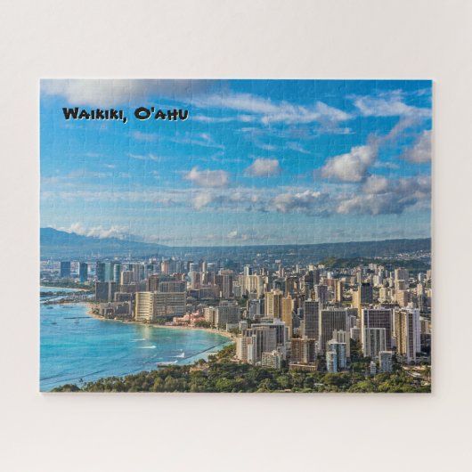 Puzzle Waikiki City & Beach de Diamond Head (Horizontal)