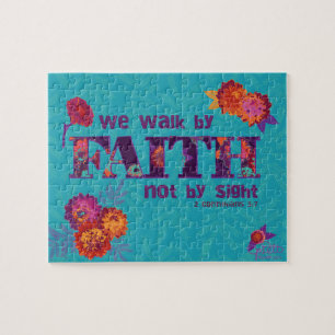 Puzzle Walk By Faith Inspirational Scripture Christian