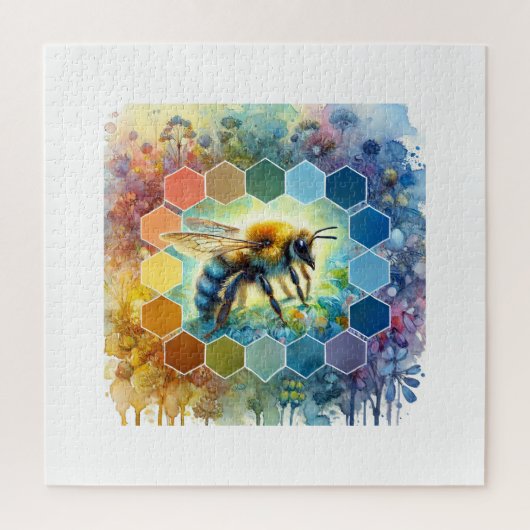 Puzzle Wallace bee painting 130724AREF109 - Watercolor (Vertical)