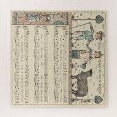 Puzzle Walter Crane Baa Baa Mouton Noir Comptine (Horizontal)
