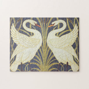 Puzzle Walter Crane Cygne, Jonc Et Iris Art Nouveau