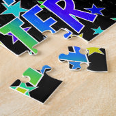 Puzzle "WALTER" Prénom, Amusant "HEUREUX ANNIVERSAIRE" (Côté)