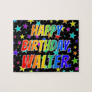 Puzzle "WALTER" Prénom, Fun "Joyeux Anniversaire"