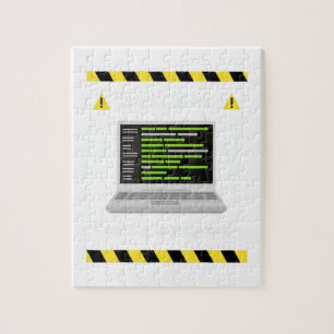 Puzzle Warning Coding In Progress Computer Programmer Dev