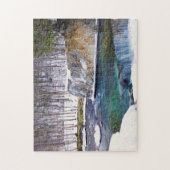 Puzzle Warren Falls Vermont. (Vertical)