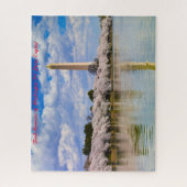 Puzzle Washington DC. Capitale de l'État.Salutations de N (Vertical)