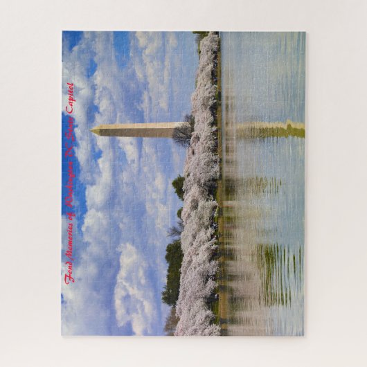 Puzzle Washington DC. Capitale de l'État.Salutations de N (Vertical)