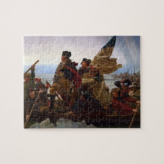 Puzzle Washington traversant le Delaware Art (Horizontal)