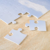 Puzzle Watercolor Bluetick Coonhound Cabin Porch Christma (Côté)