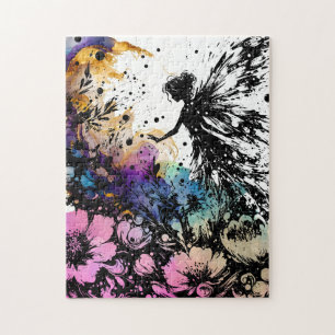 Puzzle Watercolor Fairy Garden