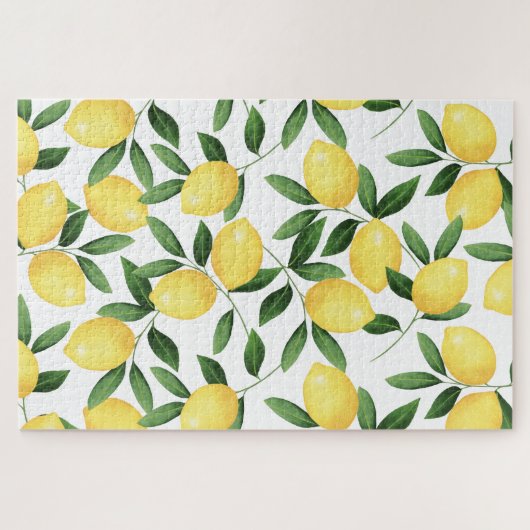 PUZZLE WATERCOLOR LEMONS (Horizontal)
