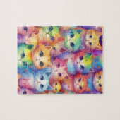 Puzzle Watercolor Little Cats (Horizontal)