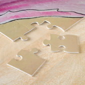 Puzzle Watercolor pink poppy art flower (Côté)