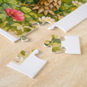 Puzzle Watercolor Sulcata Tortoise with lucky clover (Côté)