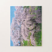 Puzzle waterfall cherry blossom tree (Vertical)