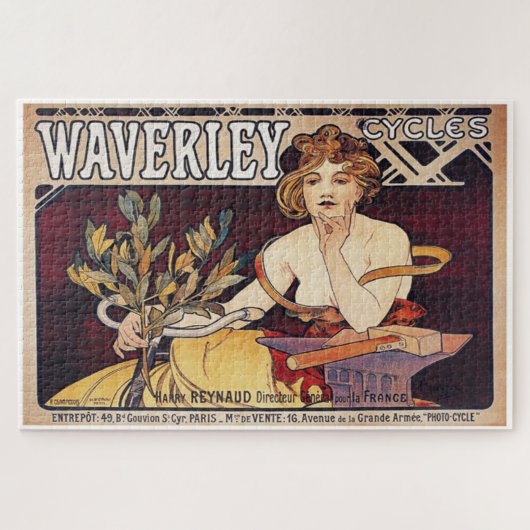 Puzzle Waverley Cycles par Alphonse Mucha (Horizontal)