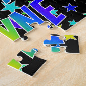 Puzzle "WAYNE" Prénom, Amusant "HEUREUX ANNIVERSAIRE" (Côté)