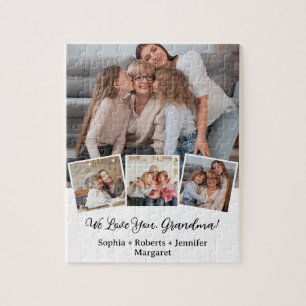 Puzzle "We Love You, Grand-mère" Cadeau avec photos perso