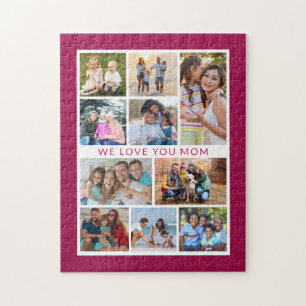 Puzzle We Love You Mom 10 Photo Collage Parties scintilla