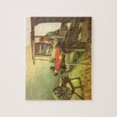 Puzzle Weaver Facing Left Spinning Wheel Vincent van Gogh (Vertical)