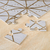 Puzzle Web de Wyrd Matrix de destin - or en pastel (Côté)