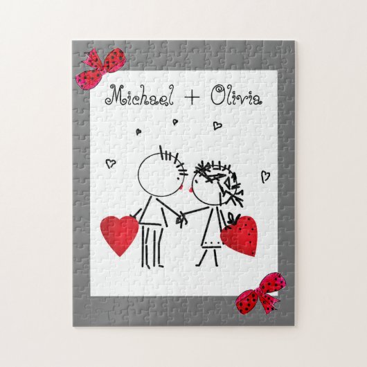 Puzzle Wedding, jour de Valentine (Vertical)