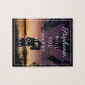 Puzzle Wedding Proposal Will You Marry Me Small Photo (Horizontal)