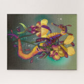 Puzzle Weedy Seadragon avec orchidées (Horizontal)