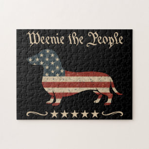 Puzzle Weenie Le Peuple Dachshund 4 juillet