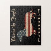 Puzzle Weenie Le Peuple Dachshund 4 juillet (Vertical)