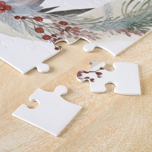 Puzzle Weimaraner Christmas Wreath Festive Pup (Côté)