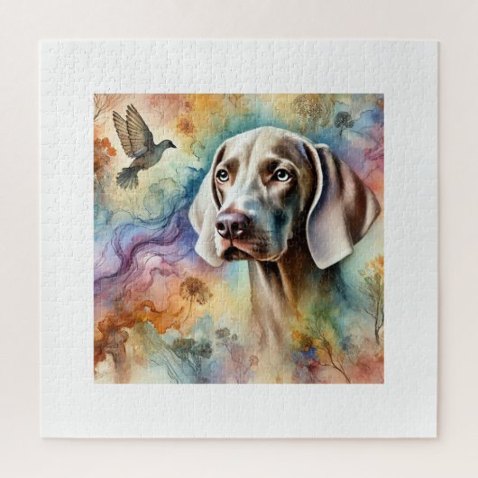 Puzzle Weimaraner Dog 200624AREF211 - Watercolor (Vertical)