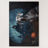 Puzzle Weimaraner Halloween Épouvantable (Vertical)