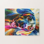 Puzzle Weimaraner Portrait Chien Acrylique Art Print Chie (Horizontal)