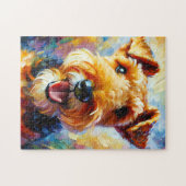 Puzzle Welsh Terrier Chien Acrylique Imprimer Cadeau Amou (Horizontal)