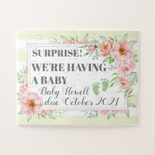 Puzzle We're Having A Baby Pregnancy Reveal To Parents (Horizontal)