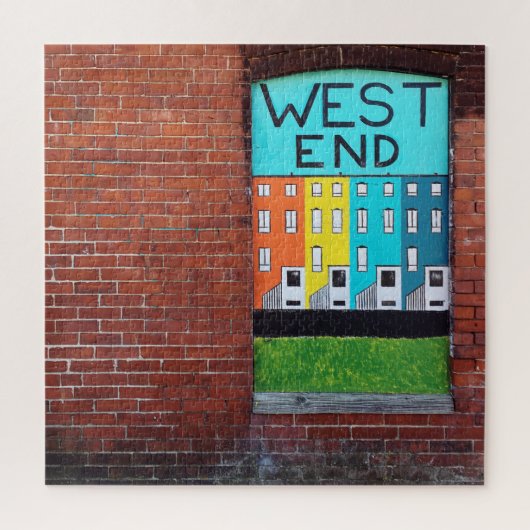 Puzzle west end city wall art (Vertical)
