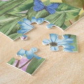 Puzzle West Highland White Terrier Dog avec fleurs Sprin (Côté)