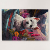 Puzzle West Highland White Terrier en bateau (Horizontal)