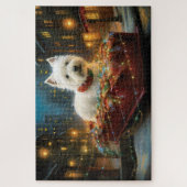 Puzzle West Highland White Terrier Festif de Noël (Vertical)