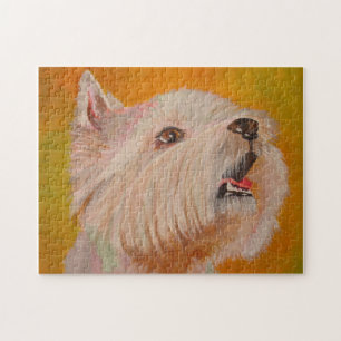 Puzzle West Highland White Terrier Portrait