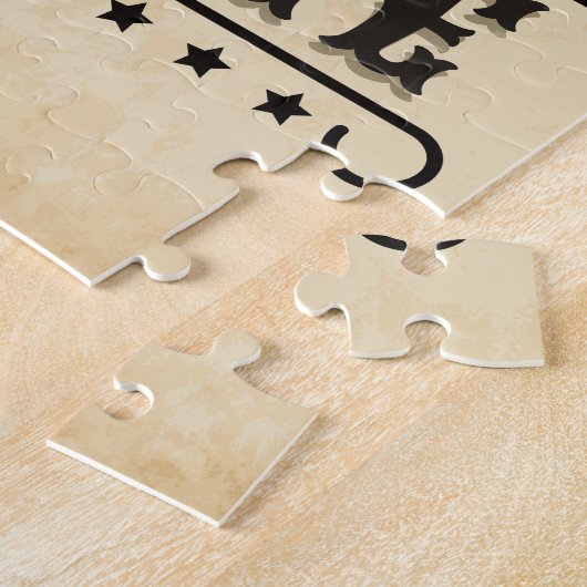 Puzzle Western Cowboy Boots AJOUTER LE NOM Sheriff Spurs (Côté)