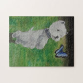 Puzzle Westie dans l'herbe (Horizontal)