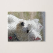 Puzzle Westie pendant le printemps (Horizontal)