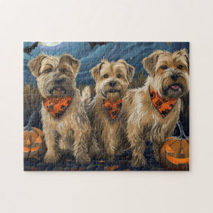 Puzzle Wheaten Terrier Halloween Éffrayant