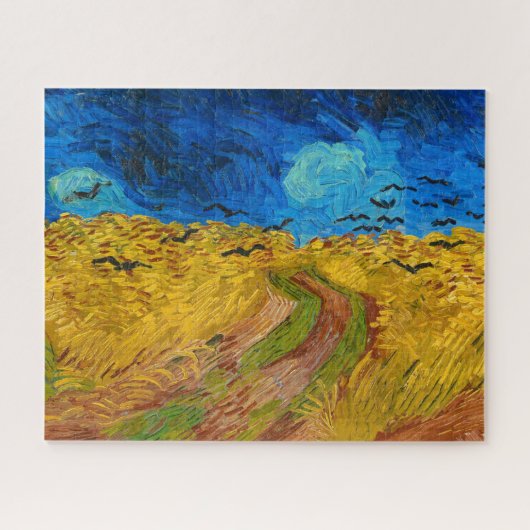 Puzzle Wheatfield with Crows by Vincent van Gogh (Horizontal)