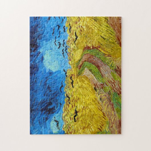 Puzzle Wheatfield with Crows, Van Gogh (Vertical)